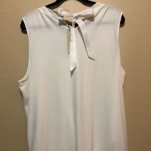 Clearwater mixed material blouse